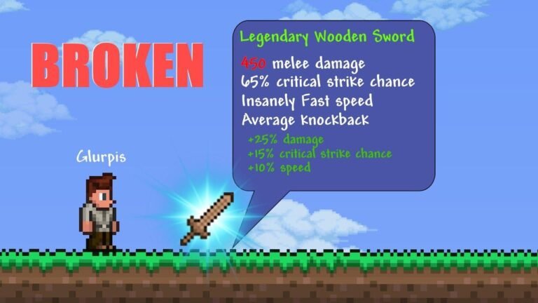 Conquering Terraria: All Weapons deal Random Damage