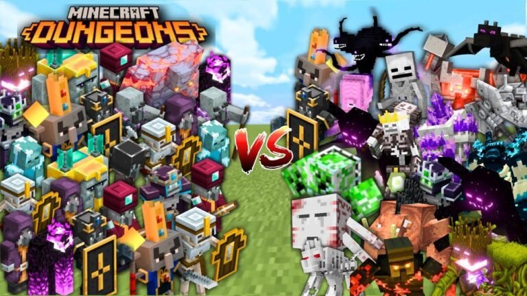 Minecraft Mob Battle: Die härtesten Bosse in Minecraft-Dungeons bekämpfen