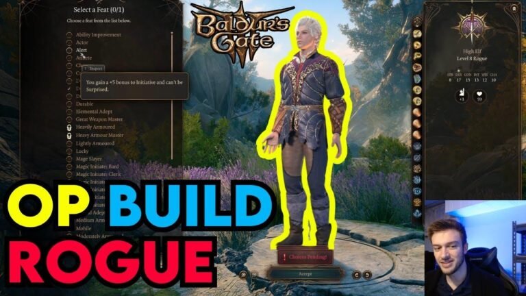 Baldur’s Gate 3: Astarion’s Rogue Build Guide