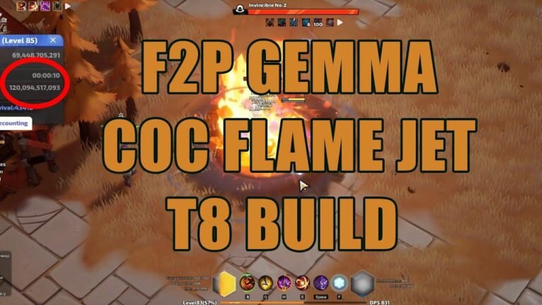 Free-to-play Gemma PCOC creates a powerful Frost-Fire Fusion Gemma T8 build with over 120B DPS, scaling to T8.4+ with TLI SS3.