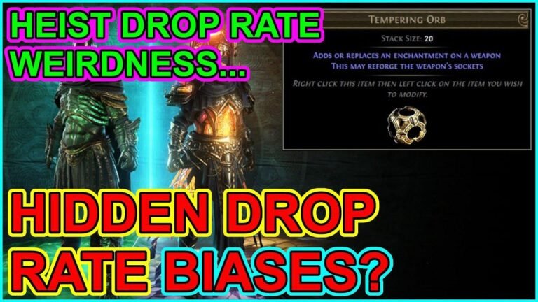 POE 3.23 – Unveiling Hidden Bias in Heist Drop Rates: Are Certain Blueprint Wings Superior? Discover More in Path of Exile.