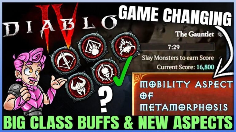 Diablo 4 - Bestätigt: Große Änderungen an den Klassen, neue legendäre Features, Buffs für einzigartige Gegenstände, Gauntlet und mehr!