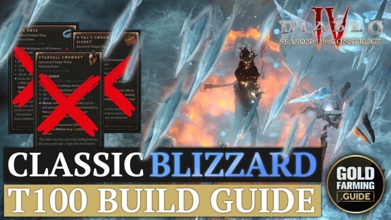 Diablo IV: Klassischer Blizzard Build - Top Sorceress Boss Killer Guide für Season 3. Kein Unsinn, nur maximale Schadensausbeute.