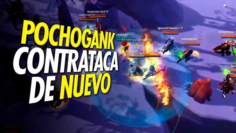 We battled 15 against 30, Pochogank! 😲🔥 Albion Online in Spanish.