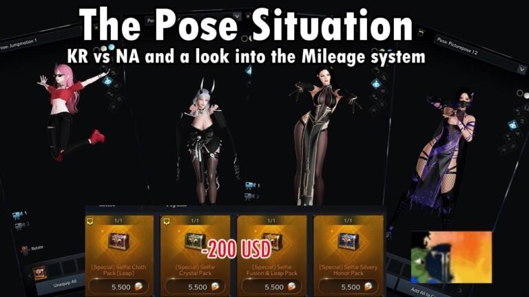 Lost Ark’s Pose and Mileage system allows players to earn rewards by completing specific in-game milestones and striking impressive poses.