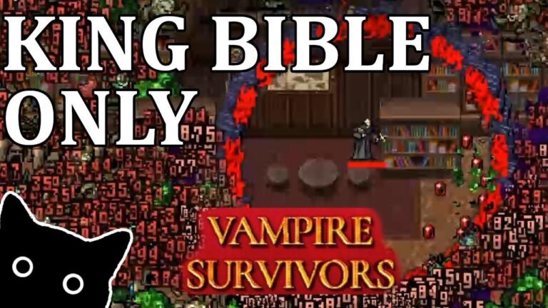 Entdecke die Macht des Wissens! Erlebe die Königsbibel NUR in Vampire Survivors Gameplay!