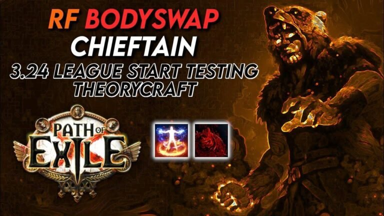Discussing late-game progression for RF Bodyswap Chieftain theorycraft in Path of Exile 3.24. Join the conversation and share your insights!