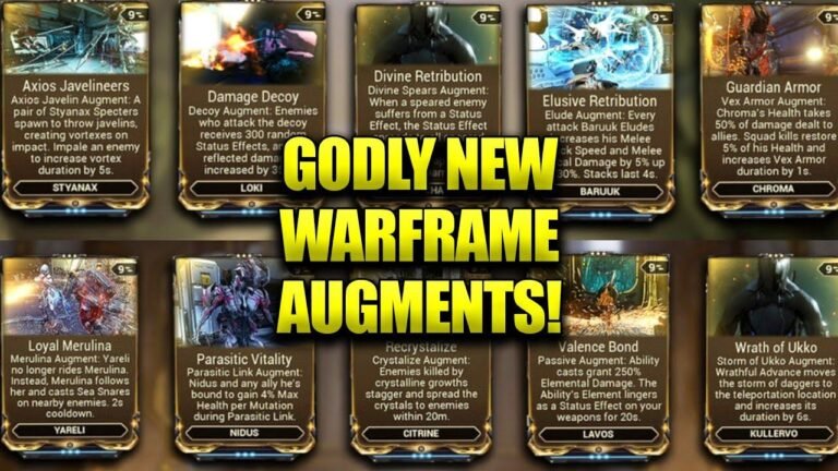 The new Warframe augment mods are absolutely amazing! They are incredibly powerful and a game-changer for players.