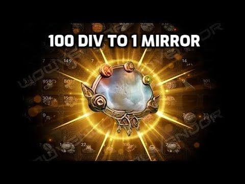 POE: Combining 100 Divine into 1 Mirror
