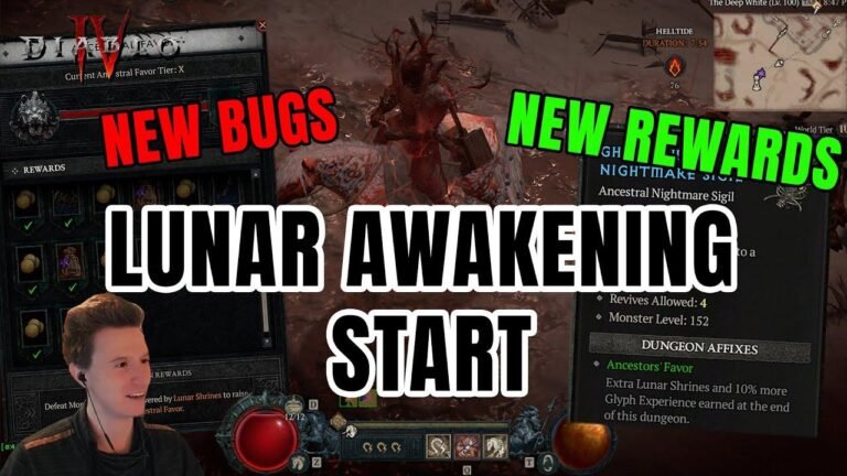 Unlock all rewards and shrines instantly in the new Lunar Awakening event for Diablo 4!