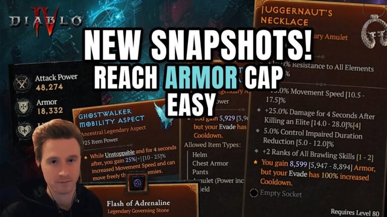 Get a FREE armor cap on every class! Check out the new snapshots featuring Juggernaut and more in Diablo 4 Season 3.