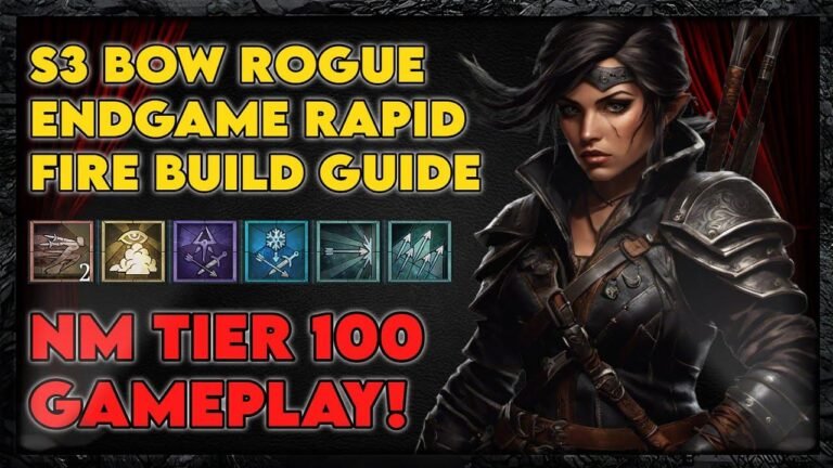 Schau dir unseren Season 3 Rapid Fire Bow Rogue Build Guide an! Ein Muss für Fernkampfspieler in Diablo 4.