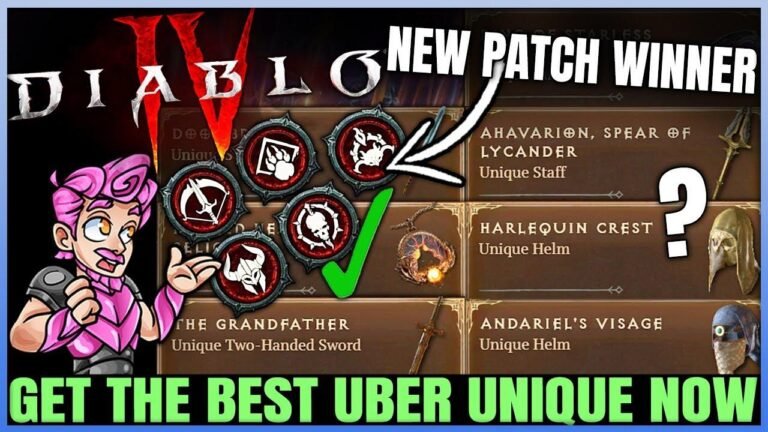 New Uber Unique Power Rankings for Diablo 4 after the latest patch – A Guide to the Best Uber Uniques for Each Class!