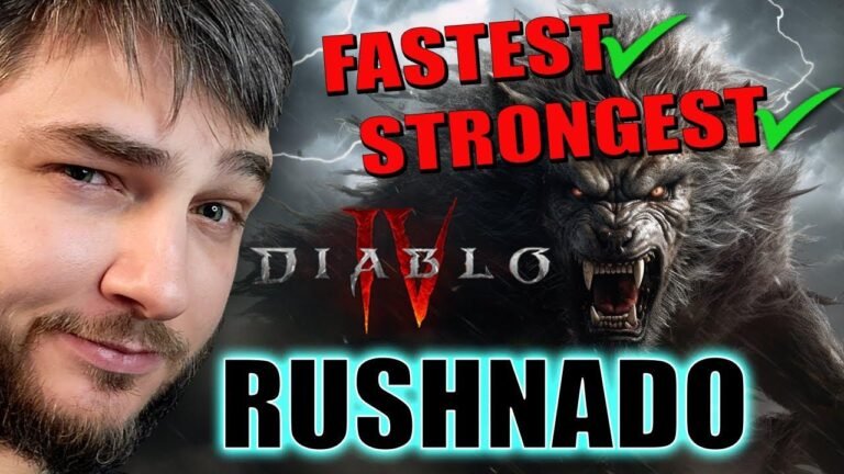 S+ Druid Build Guide for Rushnado (Highest DPS / Fastest) in Diablo 4 Season 3 with Werewolf Tornado / Werenado.