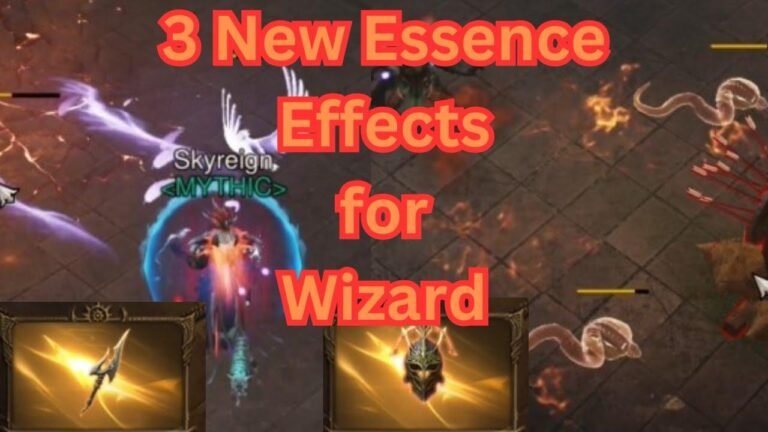 Introducing 3 new essences for the Wizard in Diablo Immortal: Sunfire Crown, Halted Breath, and Astral Feather.