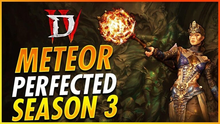 Improved Endgame Guide for the Best Meteor Sorcerer Build in Diablo 4 Season 3