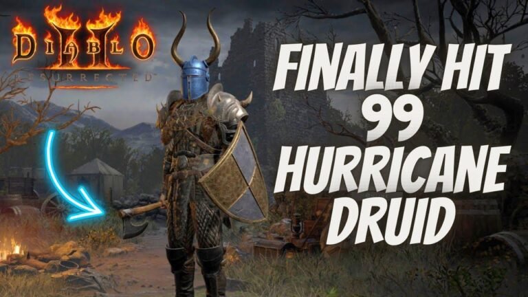 Achieve Level 99 as a HURRICANE Druid in Diablo 2 Resurrected!