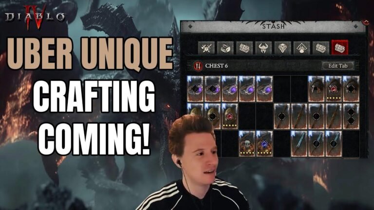 Exciting news for Diablo 4: UBER UNIQUE CRAFTING is on the way, bringing a fresh and innovative approach to the game.