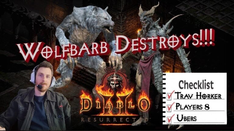 Check out the Wolf Barb Horker Showcase in Diablo 2 Resurrected for a closer look at this powerful character build.