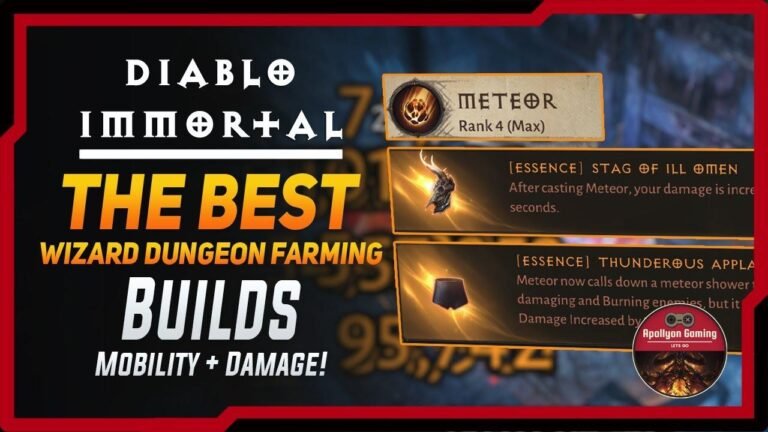 Top-Zauberer-Builds für Dungeon-Farming - Fokus auf Mobilität und Schaden in Diablo Immortal