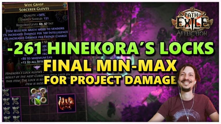 [PoE] 261 Hinekora’s Locks – The Ultimate Optimization for Max Project Damage – Stream Highlights #815