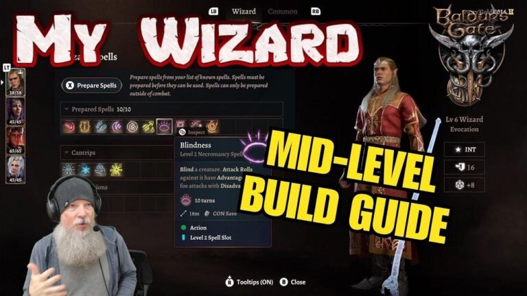 Renfail’s Guide to Building a Mid-Level Wizard in Baldur’s Gate 3