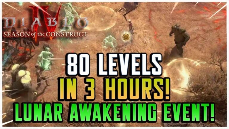 How to easily level up in Diablo 4 Season 3 during Lunar Awakening event! Gain levels with ease using these tips.