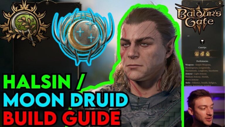Baldur’s Gate 3: Halsin / Moon Druid Multiclass Build Guide