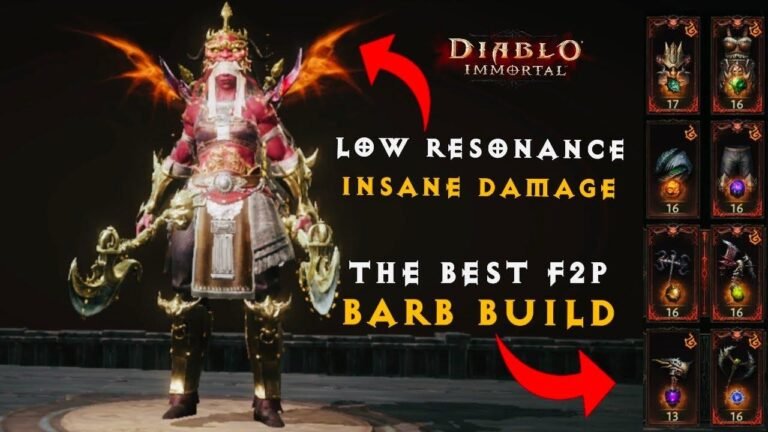 The ultimate free-to-play Barbarian build for Diablo Immortal