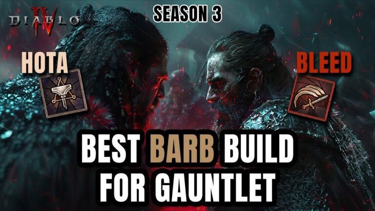 Top Builds für Gauntlet in Diablo 4: HotA vs. Bleed - Finde dein bestes Barbaren-Build!