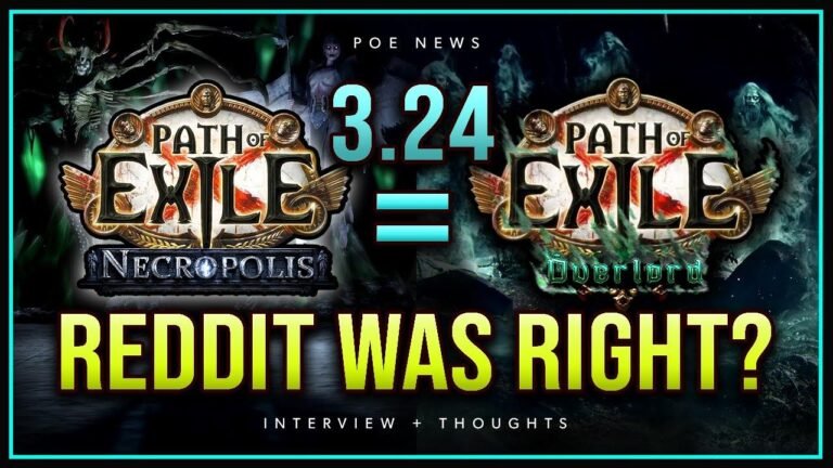 3.24 Necropolis League Theory Discussion on Reddit & PoE 2 Ranger Preview! Interview Highlights and GGG Live Event Impressions