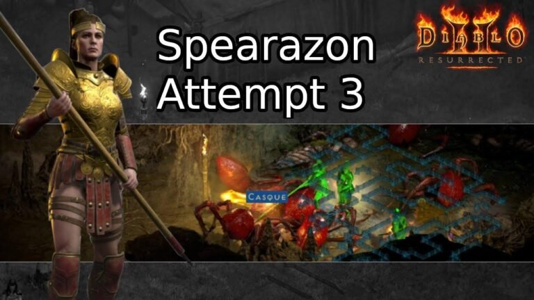 Sicher, hier ist die umgeschriebene Version: "Diablo 2 - Spearazon (Hardcore, Solo Self-Found, Dritter Versuch)
