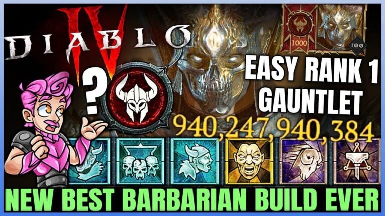 Sicher, hier ist der umgeschriebene Text: "Entdecke das neueste Diablo 4 Barbaren-Build für unendlichen Schaden! Lerne die schnellste OP HotA Charge Gauntlet Combo in unserem Guide!