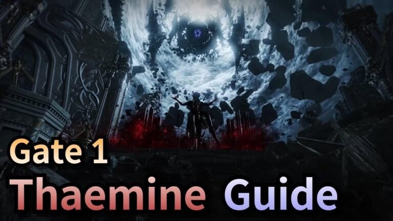 Guide for Thaemine Gate1 in Lost Ark, covering both normal and hard mode Legion Commander raids.