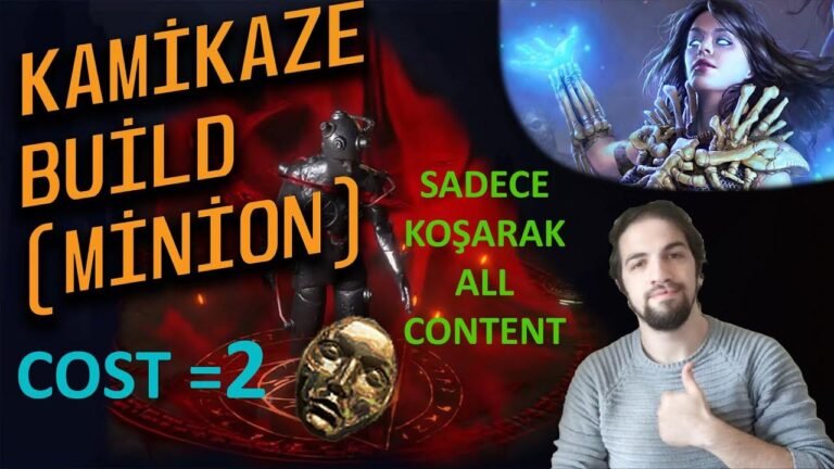 Path of Exile – Kamikaze – Build Guide – 2 Div Cost -ALL CONTENT- Turkish [Poe Affliction League 3.23]