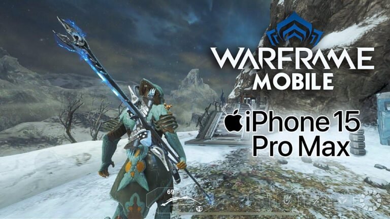 Experience the full potential of Warframe on your iPhone 15 Pro Max with maximum graphics.