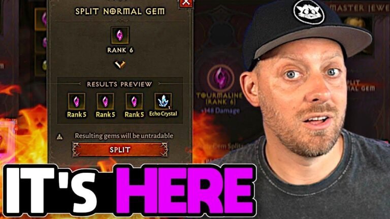 Neues Update: Gemsplitting und andere Features jetzt in Diablo Immortal verfügbar