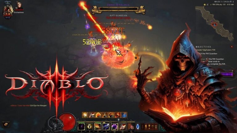 Zusammenstellung von Solo GR150 Firebird Wizard Runs in Diablo 3 (S30) mit Zeiten unter 7 Minuten