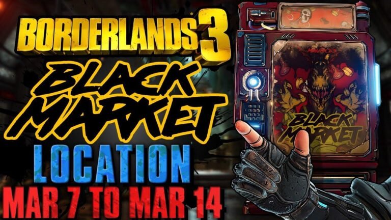 Finde heraus, wo sich der Schwarzmarkt-Automat am 7. März 2024 befindet, und rette dich mit einer Gottesrolle in Borderlands 3!