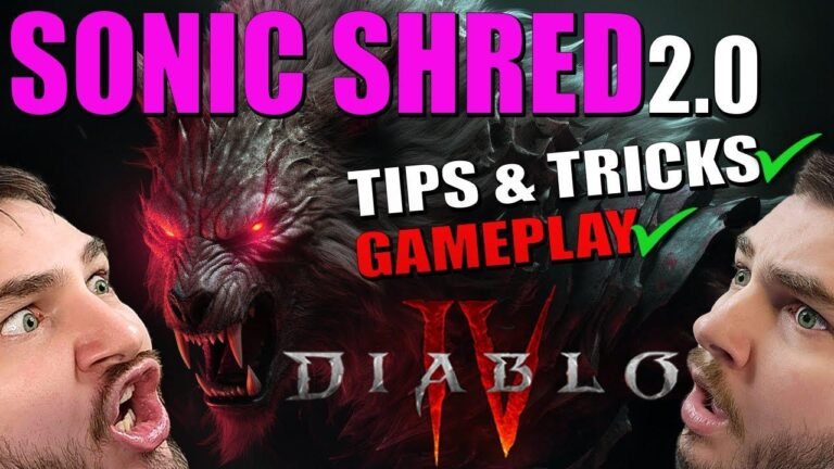 Diablo 4 Season 3: Sonic Shred 2.0 (S+ Tier Build) Druid Guide and Tips for Speed Farming and Gameplay.