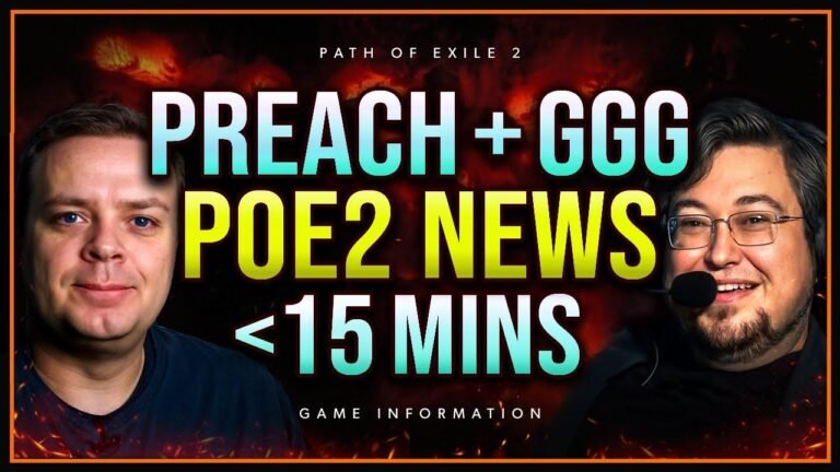 Neue Inhalte in Path of Exile 2, einschließlich Death Log, Buyout-Optionen und Updates von Preach und GGG für neue Spieler.