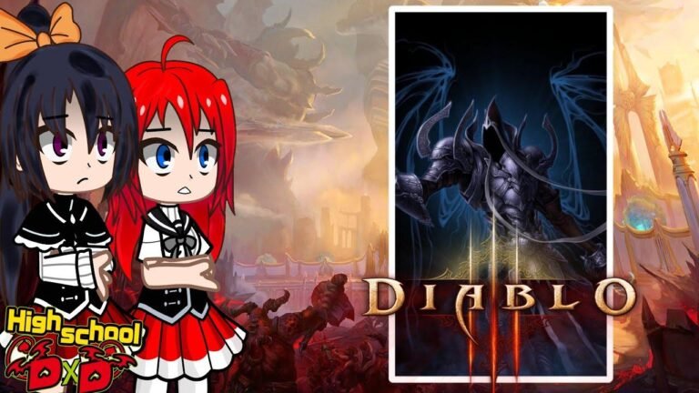 Reacting to Diablo III Cinematics with High School DxD Characters [Russian/English]