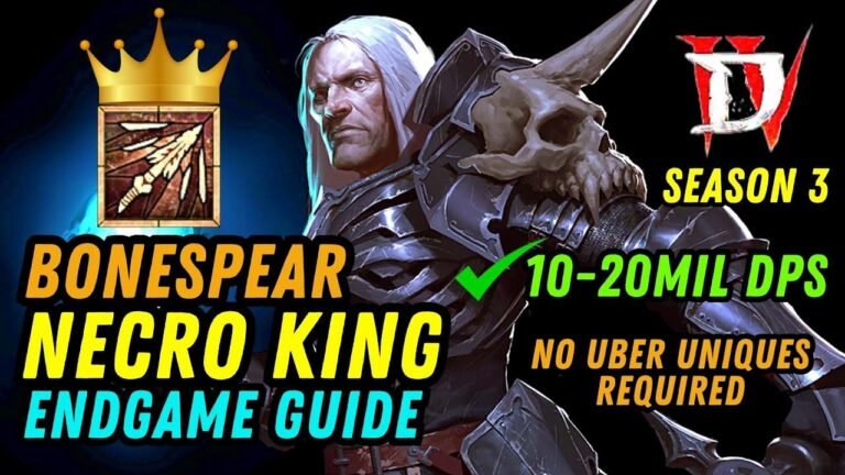 Season 3’s Top Endgame Bone Spear Necromancer Build for Diablo 4