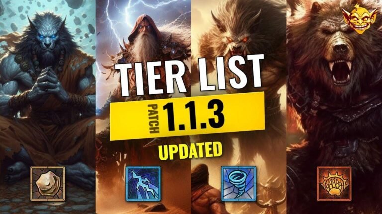 Diablo 4 Druid Build Tierlist UPDATED for Gauntlet Players, with a more accessible and conversational approach.