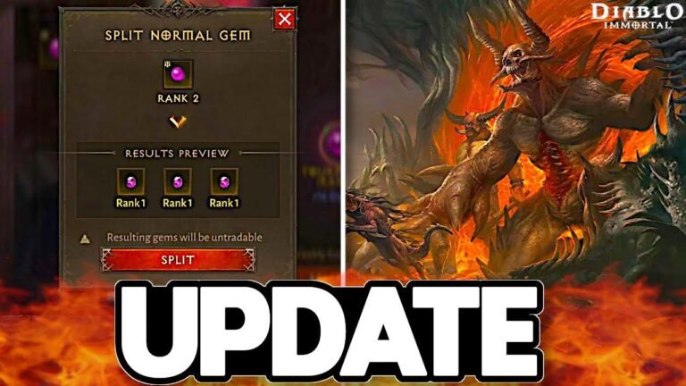 Neues Diablo Immortal-Event führt Gemsplitting und aktualisierte Details ein