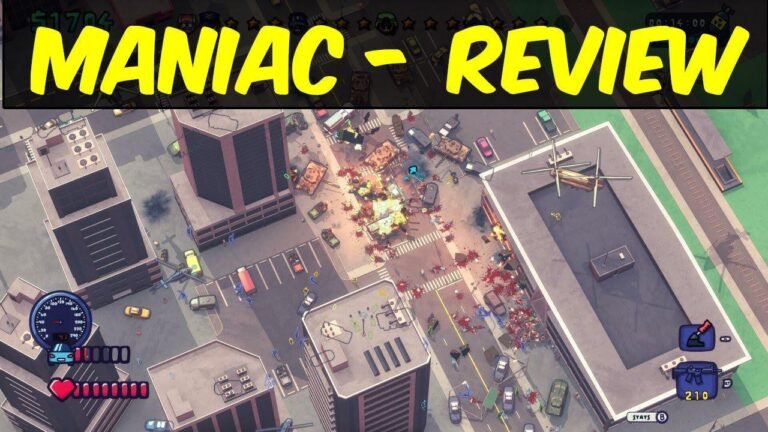 Maniac” combines elements of vampire survival with the open-world action of Grand Theft Auto.