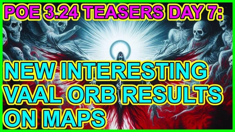 Revealed: POE 3.24 Necropolis Teasers Day 7! Learn about Vaal Orbs, Maps, and a new Path of Exile Necropolis Community Tool.