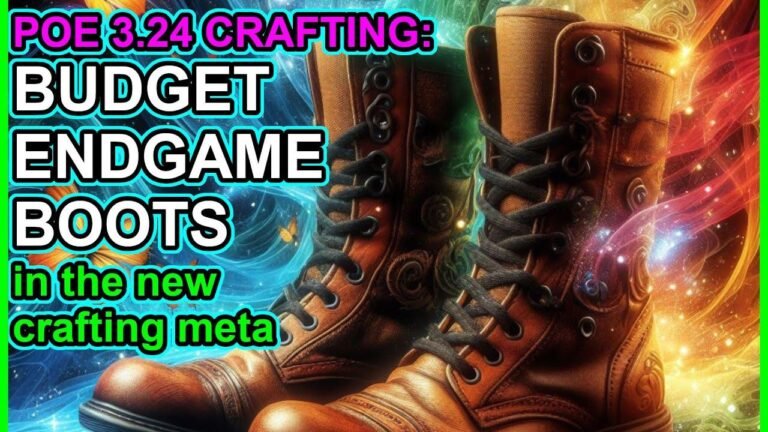Crafting Endgame Boots on a Budget After Version 3.24 Nerfs – Path of Exile: 3.24