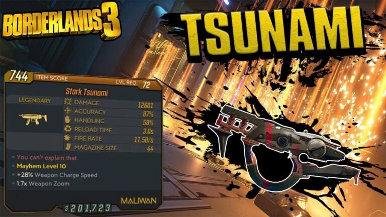 Guide to Legendary Weapon *Tsunami* in Borderlands 3