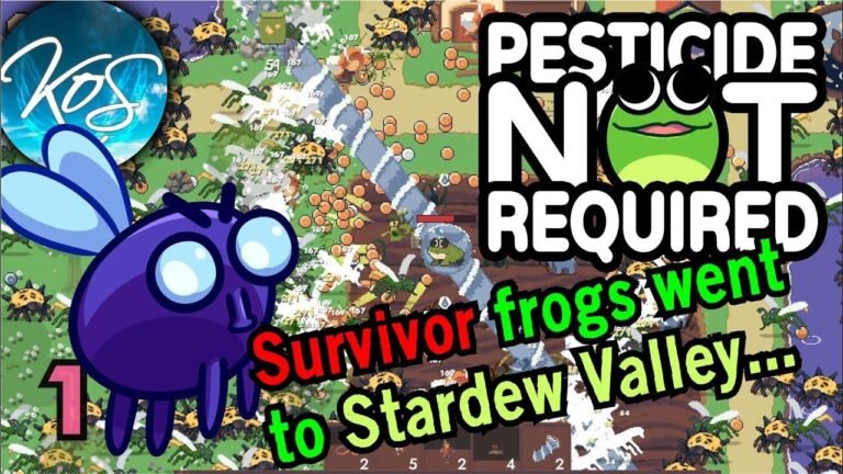 No need for pesticides! Check out our first look, let’s play of Vampire Survivors in Stardew Valley.